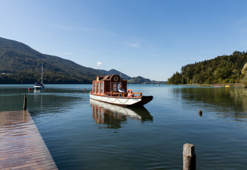 Ablegestelle der Zille in Fuschlsee am See.
